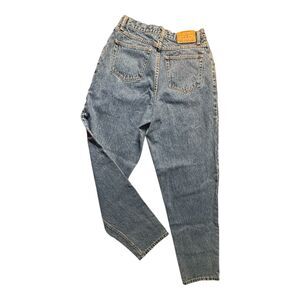 Vintage Eddie Bauer Pleated High Waisted Tapered Light Mom Jeans Women's 27x30